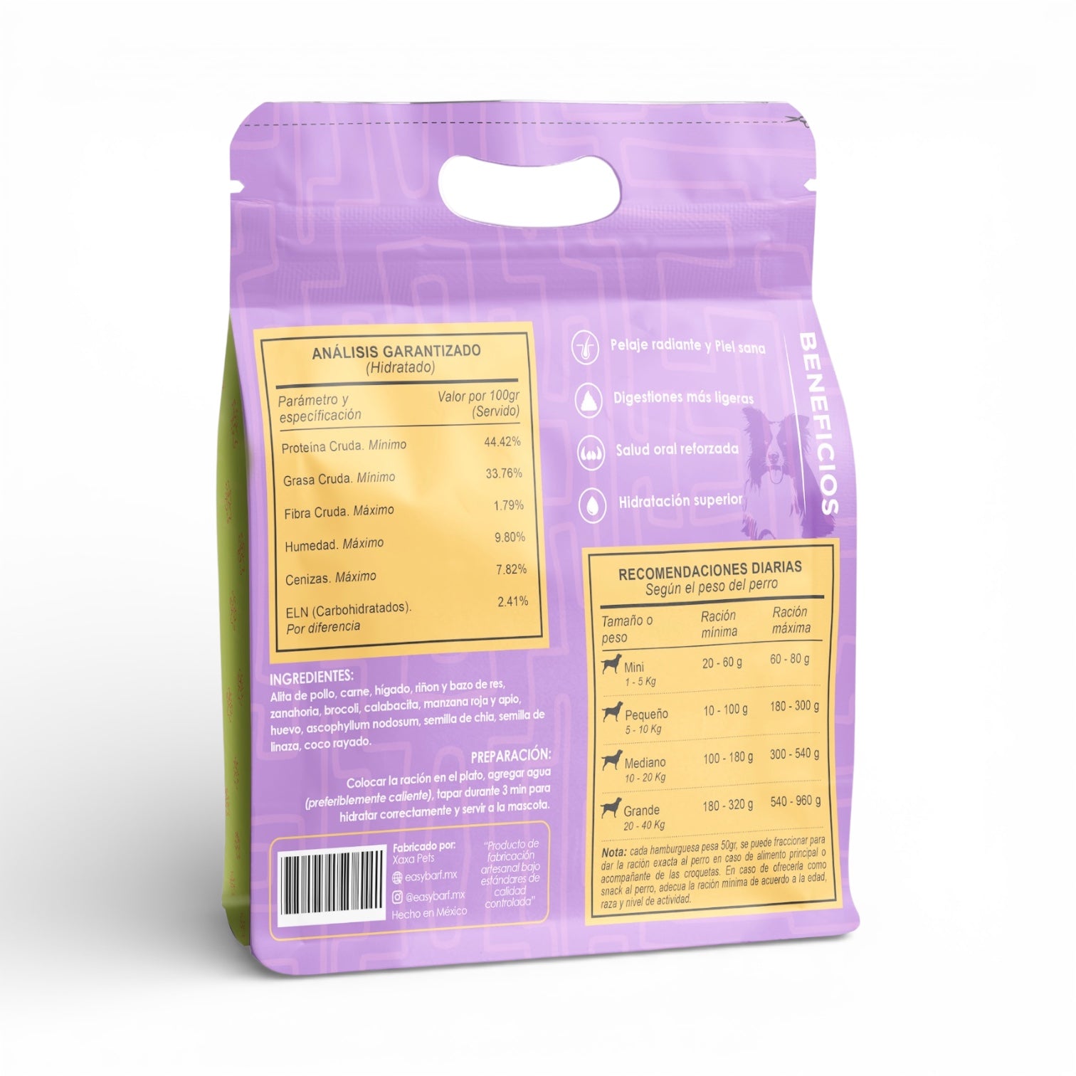 Membresía EasyB.A.R.F. Crudo Congelado - 13 Bolsas (312 Cana•Pés)